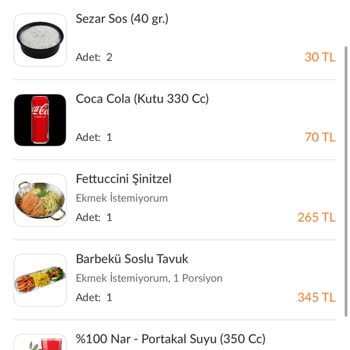 Siparişlerde Eksik Sezar Sos Ve Sözlerin Tutulmaması