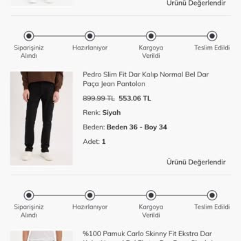 DeFacto'dan Aldığım Pantolonların İlk Yıkamada Renk Atması Ve İade Sorunu