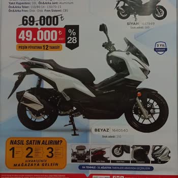 Skyjet Motosikletlerin Mağazalarda Satışa Sunulmaması Ve Bilgi Eksikliği