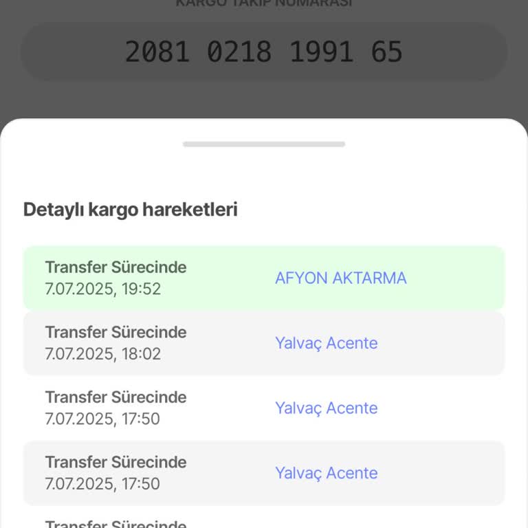Koli Bant Kesici Siparişim Transferde Takıldı, Satıcıdan Yanıt Alamıyorum