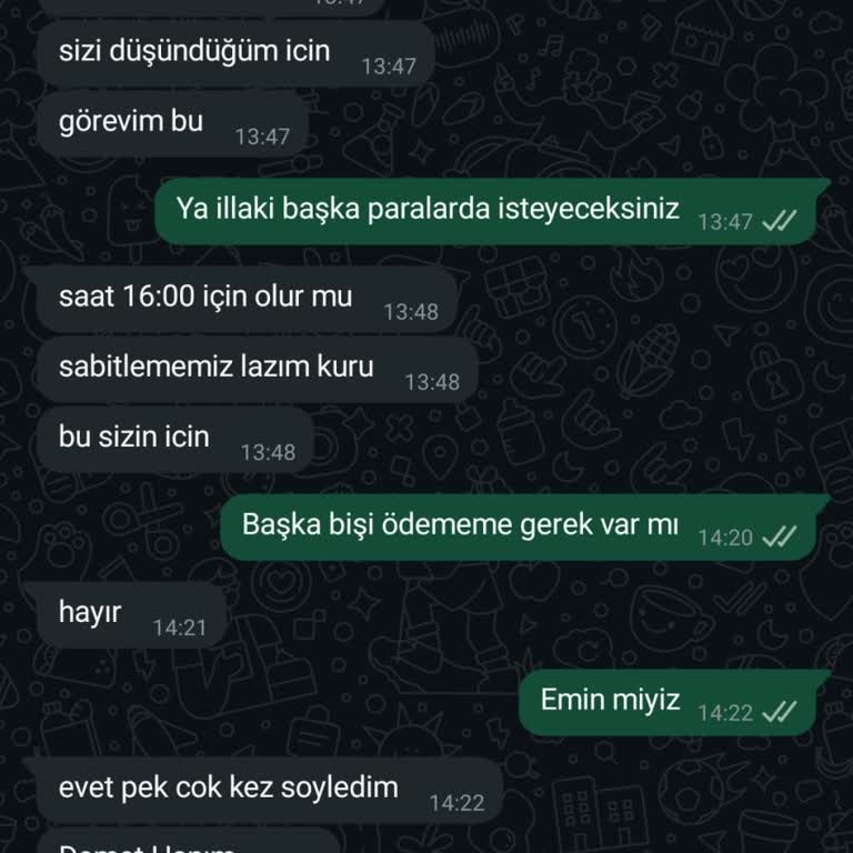 Sürekli Ek Ücret Talepleri Ve Geri Ödeme Sorunu Yaşadım