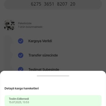 Yanlış Kargo Aracı Seçimi Nedeniyle Siparişim Teslim Edilmeden İade Edildi
