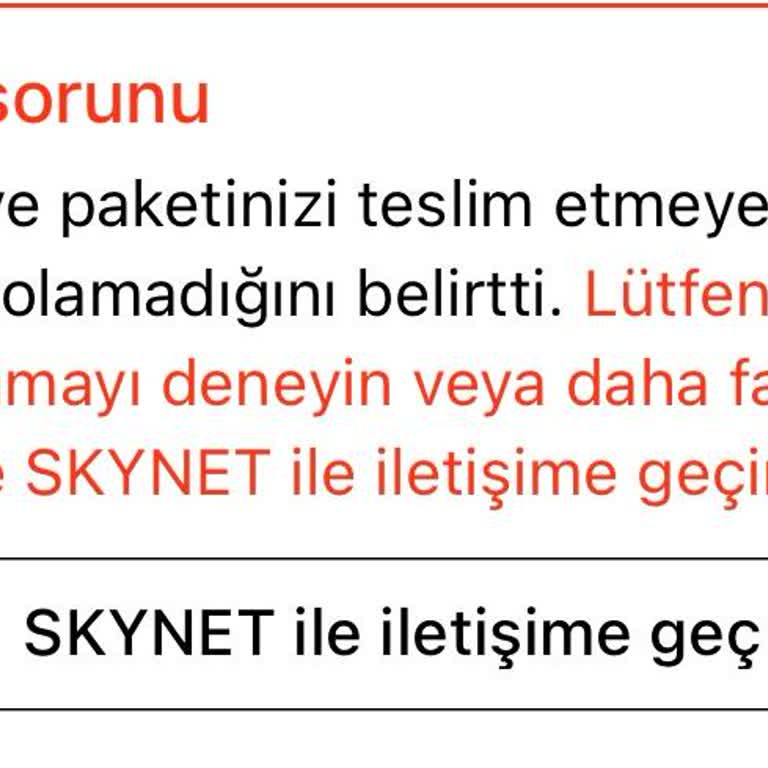 Kargom Ulaşmıyor, Müşteri Hizmeti Yok