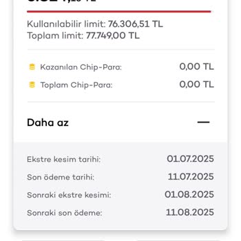 Kullanılmayan Hesaba Ekstre Borcu Yansıtılması
