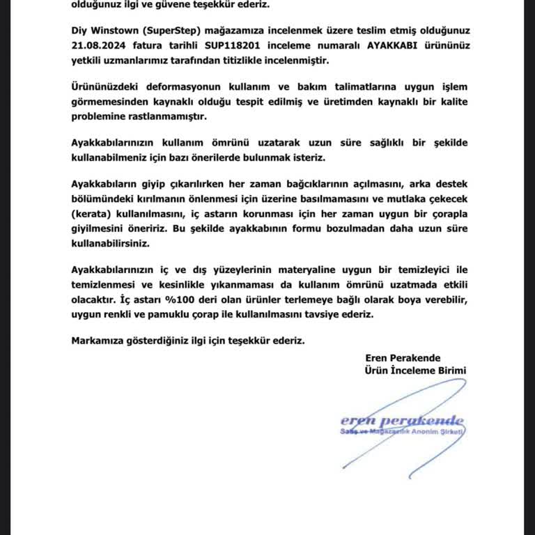 SuperStep'ten Alınan Ayakkabının Sorunu Çözülmedi, Mağduriyet Devam Ediyor