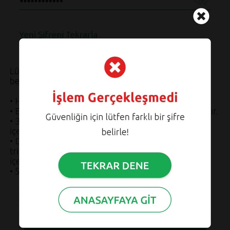 Bilyoner Uygulamasında Şifre Yenileme Sorunu Çözülmüyor