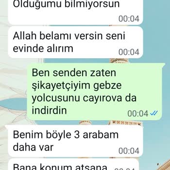 Yanlış Yerde İndirilen Yolcuya Küfürlü Mesaj Gönderilmesi