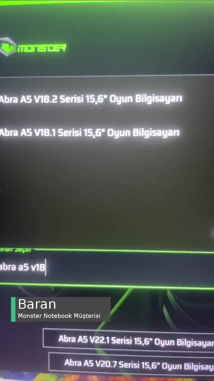 Monster Abra A5 V15.8 Var Sound Blaster İndirmem Gerekiyor Fakat Bu Model İçin Yok videonun kapak resmi