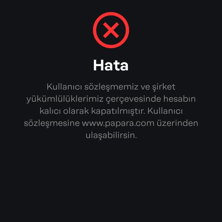 Papara Hesabım Kapatıldı Param İade Edilmedi Mağduriyetim Sürüyor!