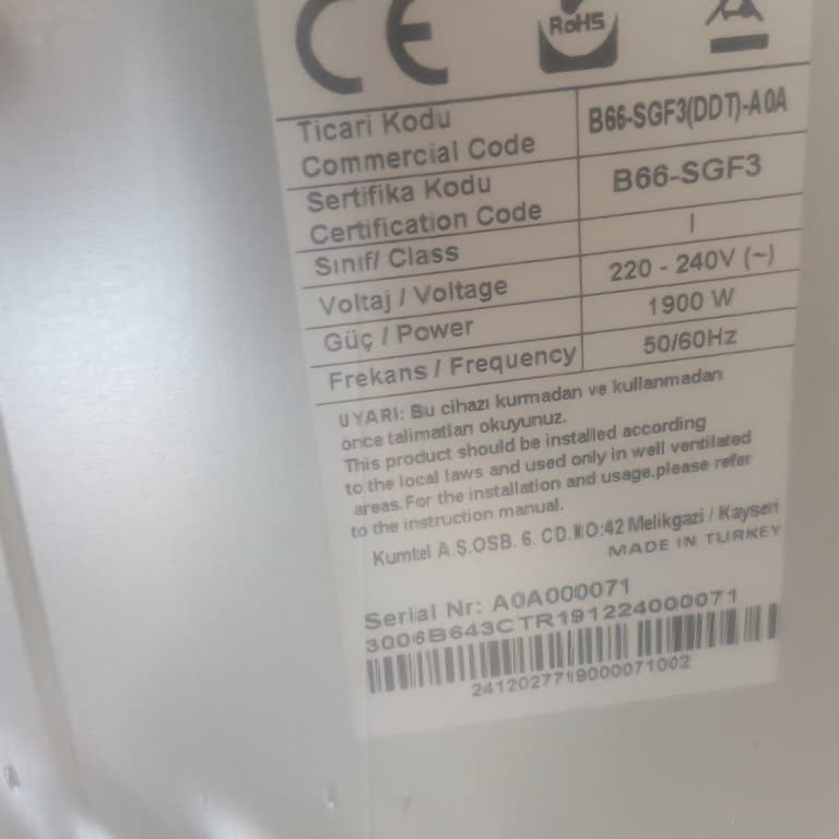 Kumtel Ankastre Fırın İlk Kullanımda Şalter Attırıyor Değişim Talebi