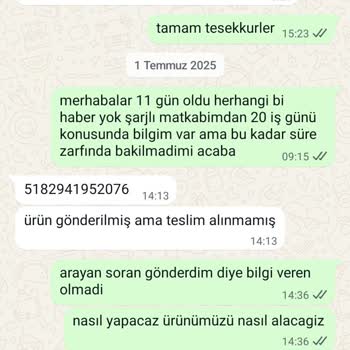Assur Marka Matkabım Garanti Sürecinde Kayboldu Ve İletişim Sağlanamıyor