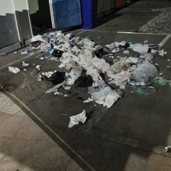 Çöp Toplama Sonrası Kalan Atıklar Rahatsızlık Yaratıyor