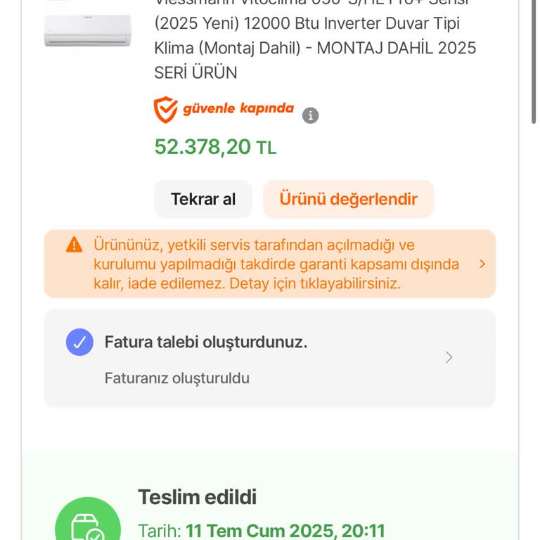 Kurulum İçin Günlerdir Bekliyorum, Kimse İletişime Geçmedi