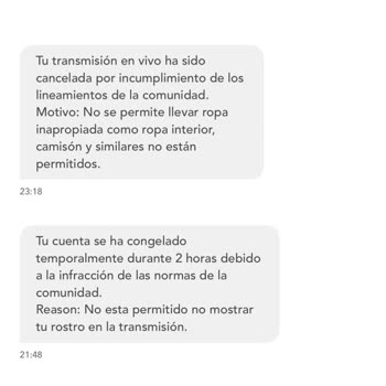 Cuenta de SuperLive bloqueada permanentemente, solicito solución
