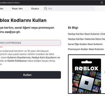 Trendyol'dan Satın Aldığım Roblox Gift Card Kullanılamadı, İade Sürecinde Mağdur Edildim
