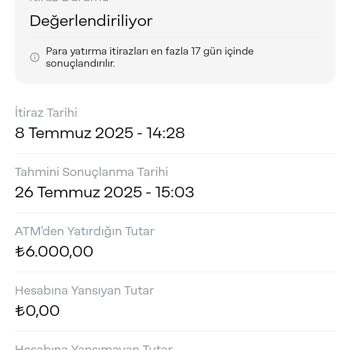 Papara ATM'den Yatırılan Paranın Hesaba Geçmemesi Mağduriyet Yaşattı