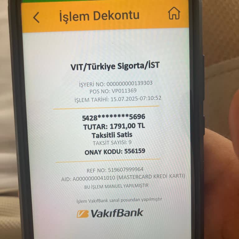 Bilgim Dışında Kredi Kartımdan Sigorta Yenilemesi Ve Ücret Tahsilatı