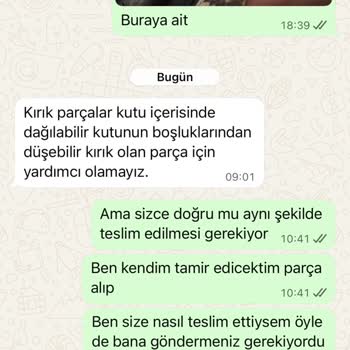 Servis Sonrası Eksik Parça Ve Yüksek Ücret Talebi