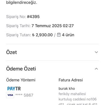 Siparişim Gönderilmedi, İade Ve Bilgilendirme Yapılmıyor