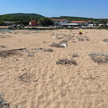 Kandıra Belediyesi Sarısu Plajı'nda Artan Çöp Sorunu Endişelendiriyor