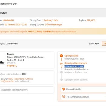 FLO Mağazasında Siparişim Başkasına Teslim Edildi, Müdür Yanıltıcı Bilgi Verdi