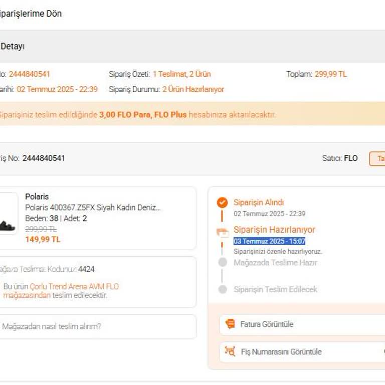 FLO Mağazasında Siparişim Başkasına Teslim Edildi, Müdür Yanıltıcı Bilgi Verdi