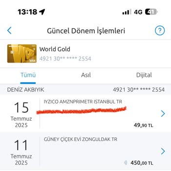 Hesabımdan İzinsiz Para Çekilmesine Yönelik Yardım Talebi