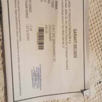 Arızalı Saç Şekillendirici İçin Hızlı Para İadesi Talebi