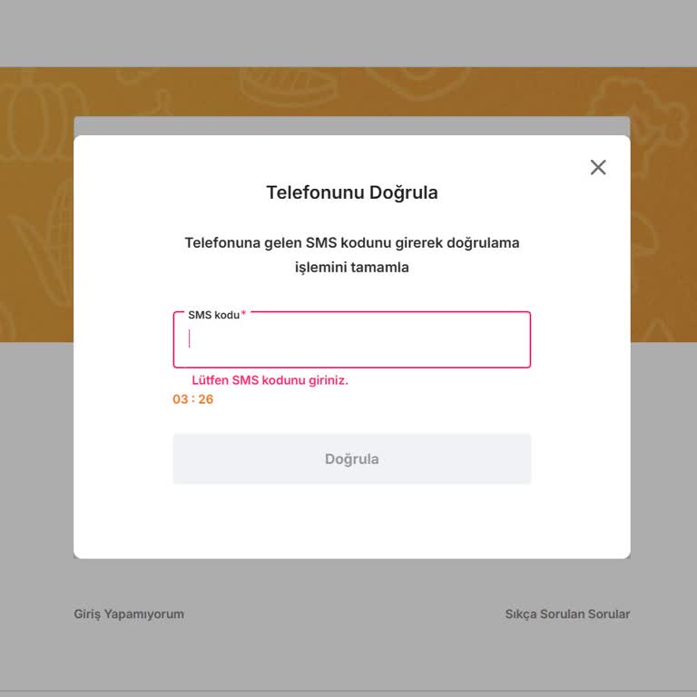 Migros Sanal Market Hesabıma Uzun Süredir Erişemiyorum