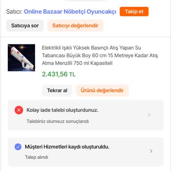 Kusurlu Ürün İadesi Reddedildi Mağduriyetim Giderilmiyor