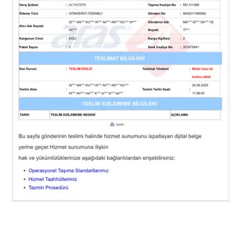 Mavi Mağaza Teslimatında Yaşanan Gecikme Ve İlgisizlik