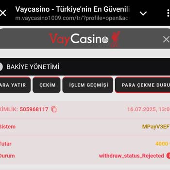 Vaycasino Kazancım Haksız Yere Silindi, Paramı Geri İstiyorum