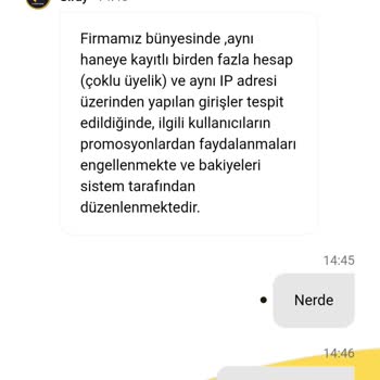 Kazandığım Tutar Haksız Yere Hesabımdan Silindi
