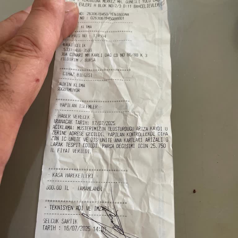 Kısa Sürede Arızalanan Klimada Yüksek Kart Değişim Ücreti