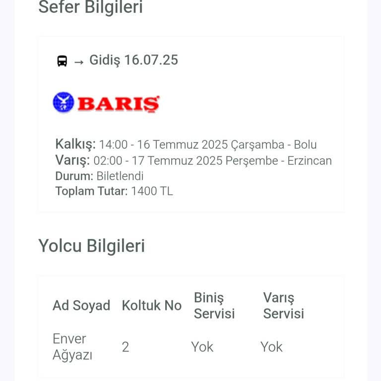 Otobüs Seferi Hakkında Yanlış Bilgilendirme Ve Mağduriyet