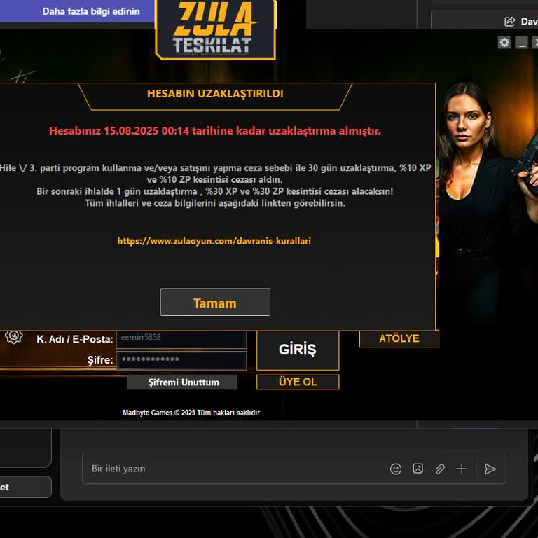 8 Yıllık Hesabım Haksız Yere Banlandı, Cevap Ve Kanıt Bekliyorum