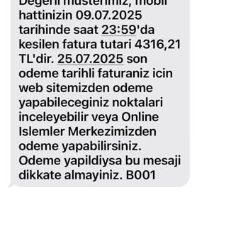 Taahhüt Sonrası Yüksek Fatura Ve İletişim Sorunu