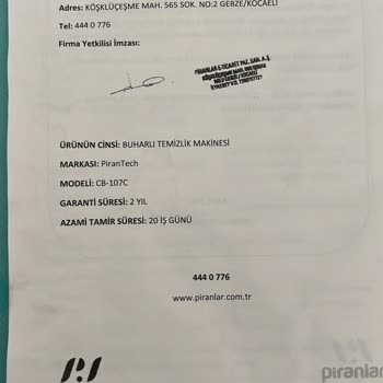 Buharlı Temizlik Makinasında Buhar Kaçağı Ve Yedek Parça Sorunu