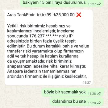 Kazancım Haksız Yere Silindi, IP Çakışması Gerekçesi Kabul Edilemez