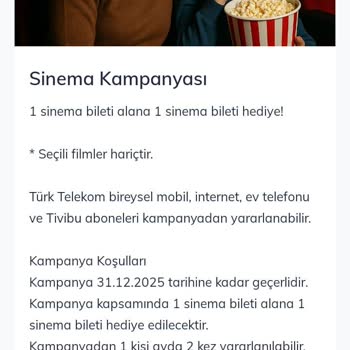Türk Telekom Sinema Kampanyası Mağduriyeti