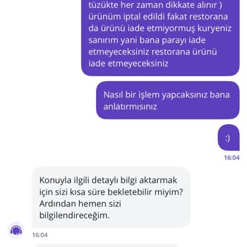 Getir Siparişim Adres Sorunu Nedeniyle Teslim Edilmedi, Ödeme İade Edilmedi