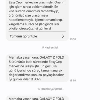 EasyCep'ten Taahhüt Edilen Para İadesi Yapılmıyor, Müşteri Hizmetleri Yetersiz