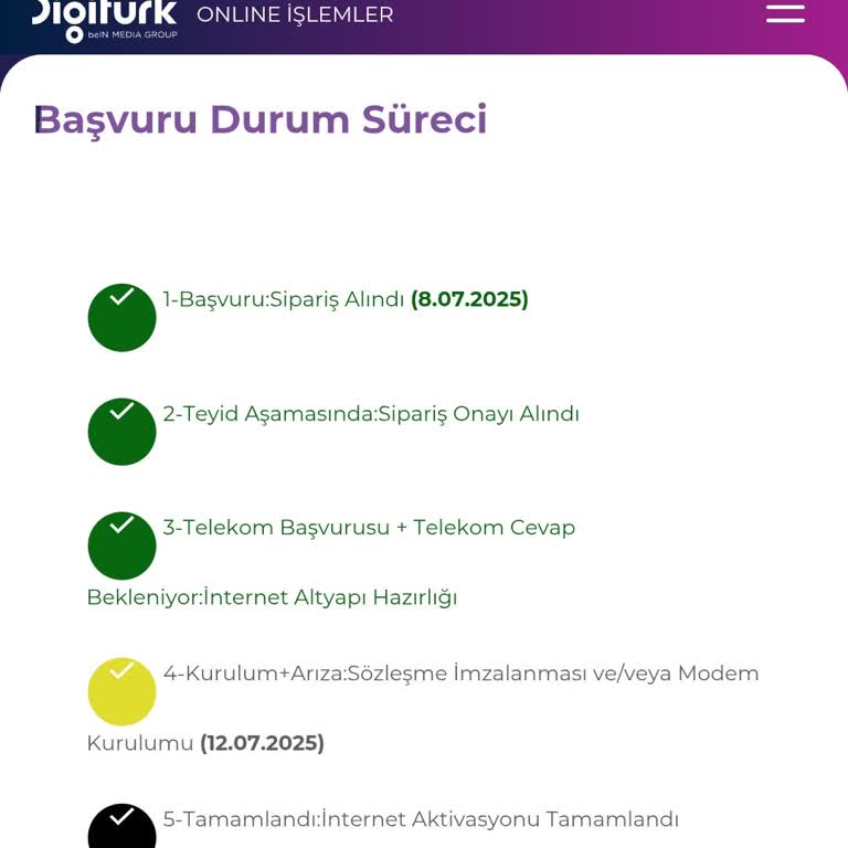 Digiturk Abonelik Başvurum Kayboldu Ve Müşteri Hizmetleri İlgisiz