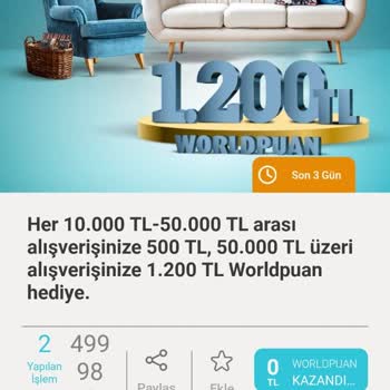 VakıfBank World Puan Kampanyasında Eksik Puan Yüklemesi Ve Ciddiyetsiz Yanıtlar