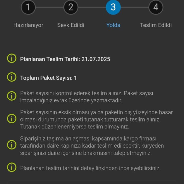 Kargo Teslimat Süresi Beklenenden Uzun Sürdü