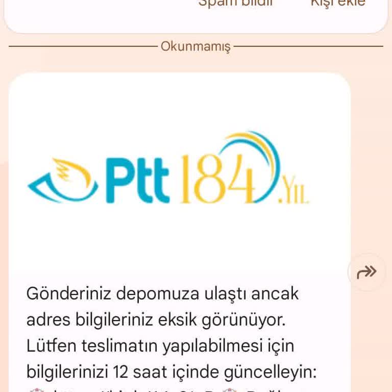 Bilinmeyen Numaradan Gelen Mesaj Ve Güvenlik Endişesi
