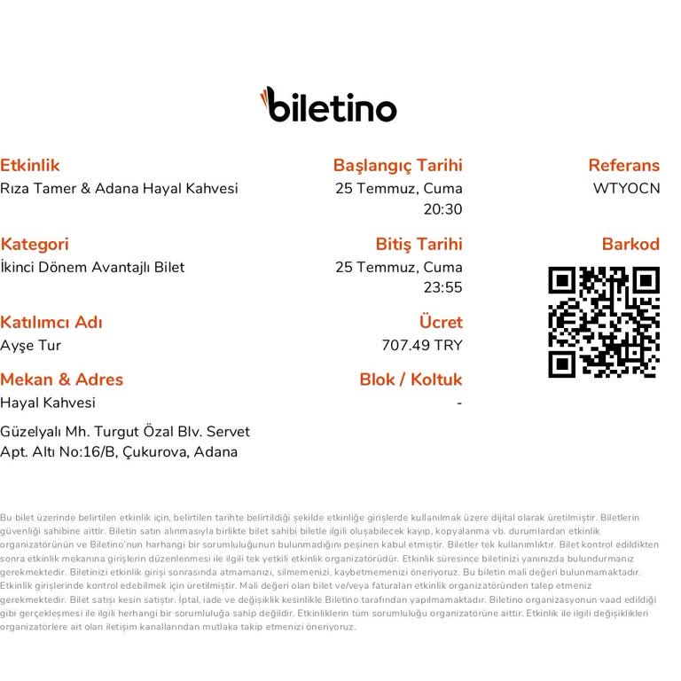 Ameliyat Nedeniyle Alınan Konser Biletinin İadesi Reddedildi