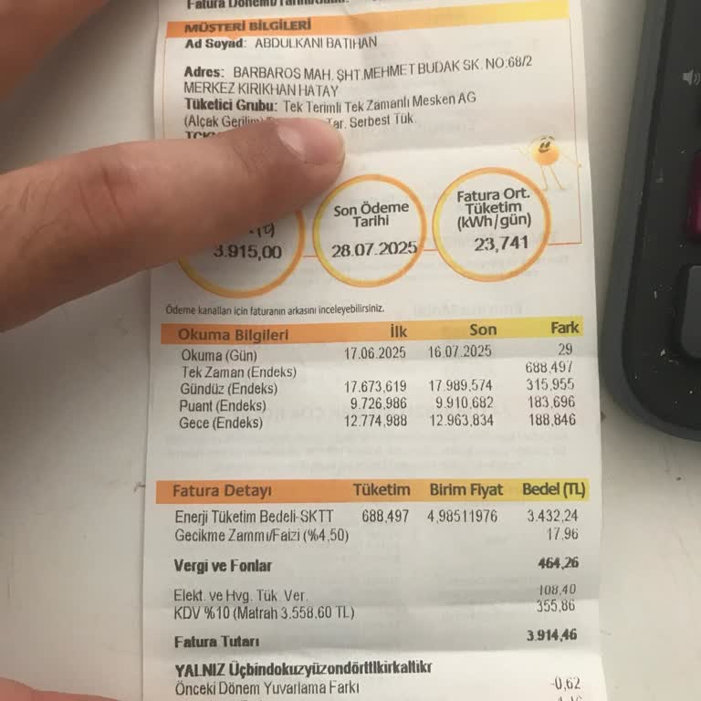 Elektrik Faturamın Yüksek Gelmesiyle İlgili Yaşadığım Sorun