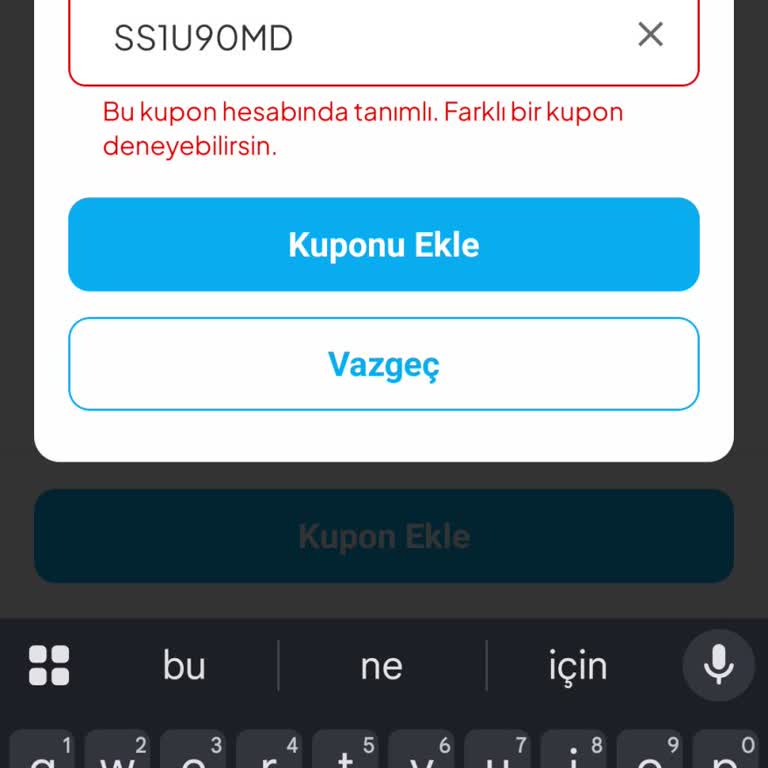 Tıkla Gelsin İndirim Kodu Hatası Mağduriyeti