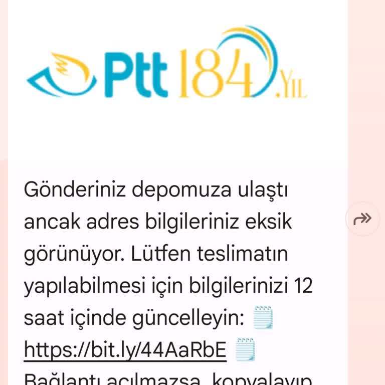 PTT Kargo'dan Yanıltıcı Teslimat Mesajı Şoku
